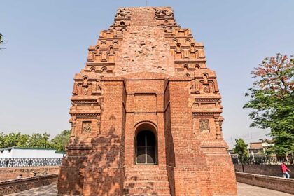 Ancient brick temple in Kanpur, showcasing traditional architecture and historical significance