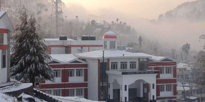 Lovely city view in Bhowali, scenic place known for its fresh fruits.
