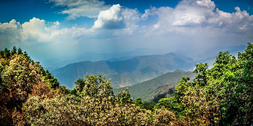 A location for adventure seekers, Binsar Zero Point at Binsar Wildlife Sanctuary.
