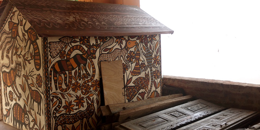Exquisite artwork at Birsa Munda Museum.
