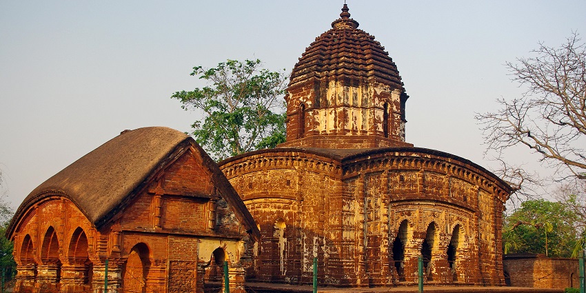 Marvel at Bishnupur’s terracotta temples, a unique place to visit near West Bengal.
