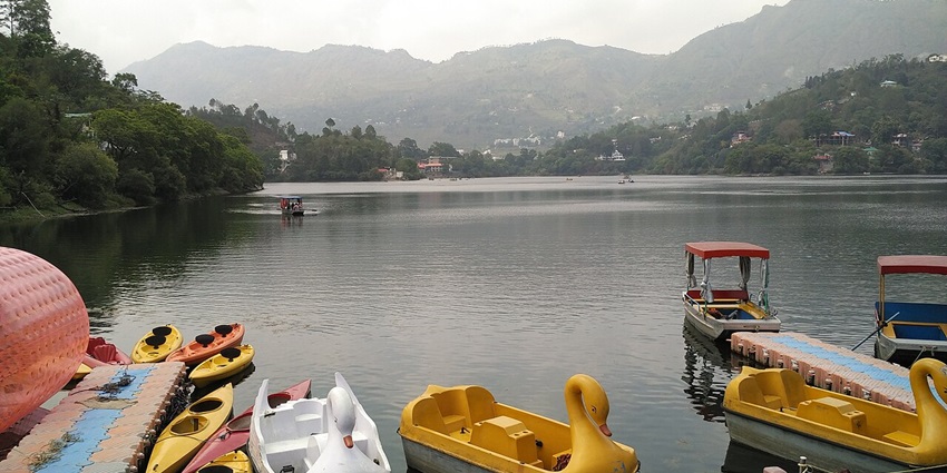 Thighs to do in Bhimtal include serene boating experiences on picturesque Lake.