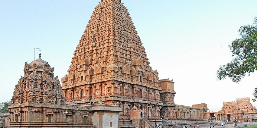 This ancient Chola temple is a UNESCO World Heritage site.