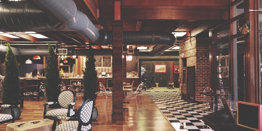 The Cafe offers the best food in Mussoorie with vibrant seating.