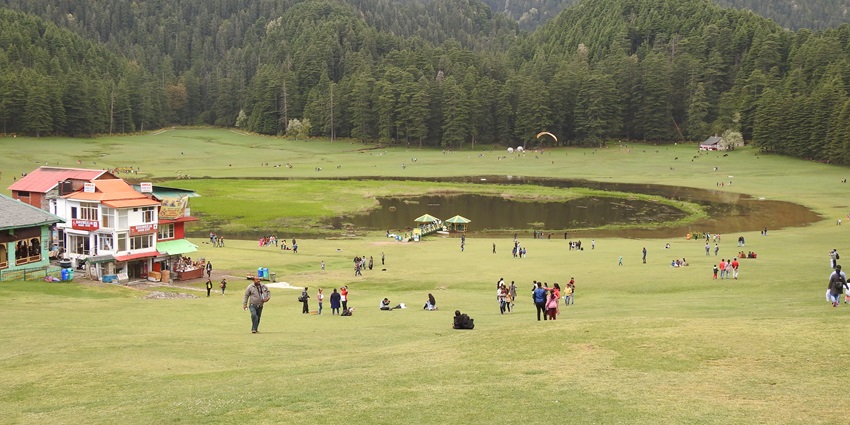 An image showcasing the mesmerising view of Khajjiar in Chamba, Himachal Pradesh.