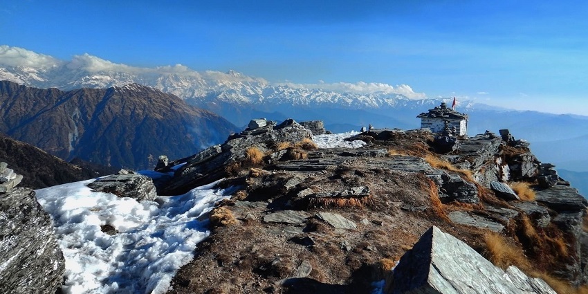 Challenging Chandrashila hike offering breathtaking views from Chandrashila summit.