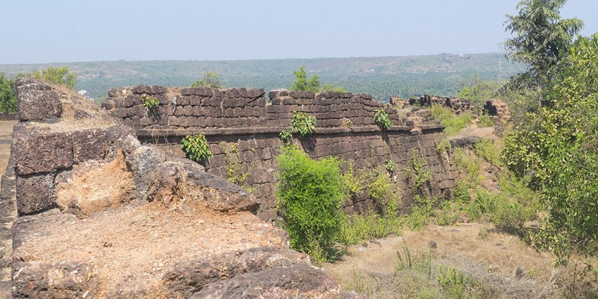 Chapora Fort, a place to visit in North Goa other than beaches.