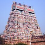 Image of Thillai Nataraja Temple or Chidambaram Nataraja Temple in Tamil Nadu, India.