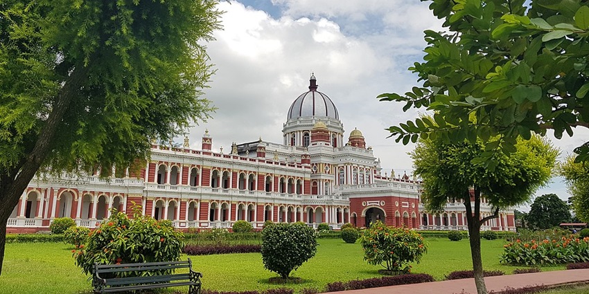A view of Cooch Behar Palace another serene destination in West Bengal, India.