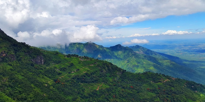 View from Coonoor point, a famous place near Ooty, Tamil Nadu