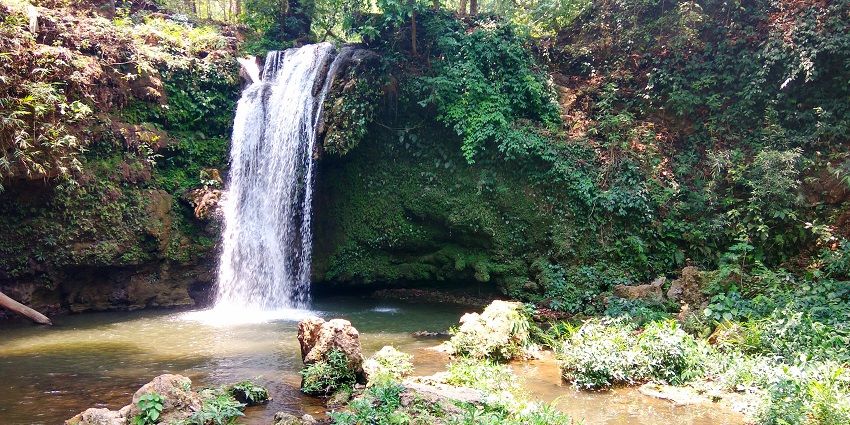 One of the best places to visit in Ramnagar is the Corbett Waterfall as it cascades.