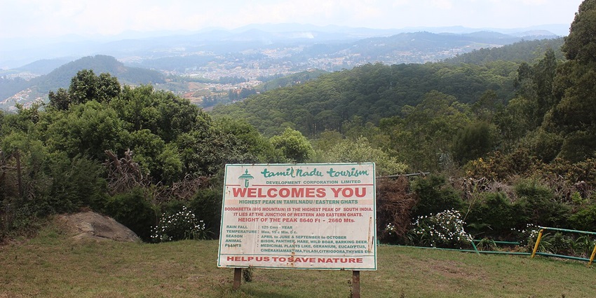 Doddabetta Peak View Point in Ooty, Tamil Nadu, one of the best tourist attractions in Ooty