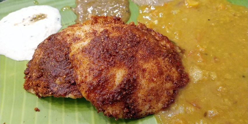 Delicious South Indian cuisine at Murugan Idli Shop, a popular dining choice in Chennai.