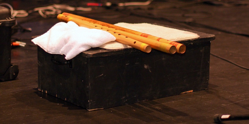 A picture of traditional instrument, showing Chennai’s musical culture.