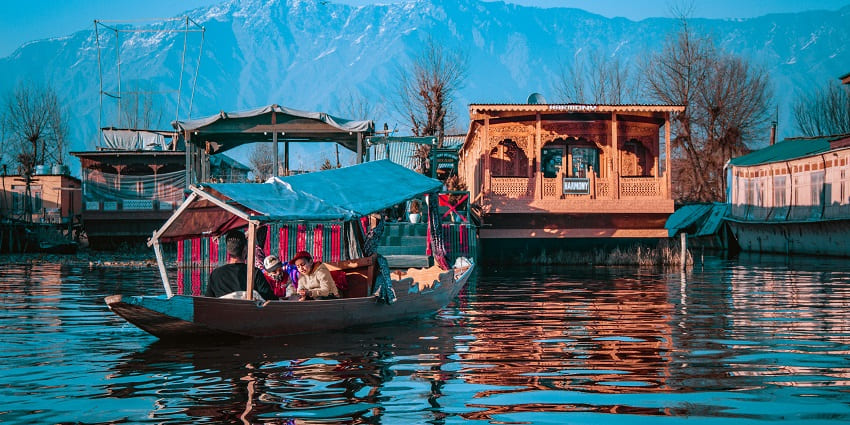 One of the top things to do in Srinagar is to witness its beauty on a Shikara ride.