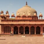 An image of the stunning Fatehpur Sikri Fort - a masterpiece etched in red sandstone.