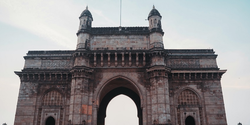 Image of Gateway of India in Mumbai, an iconic archway overlooking the Arabian Sea