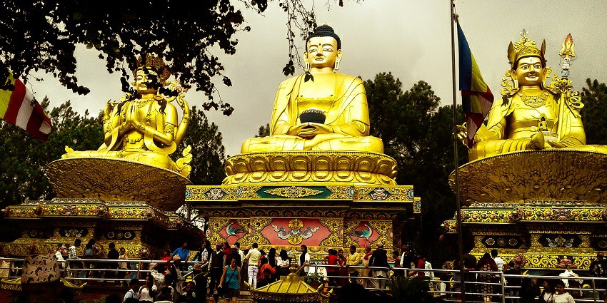 A glimpse of Gautam Buddha Statue, a place to visit near Amrapali Water Park, Lucknow.