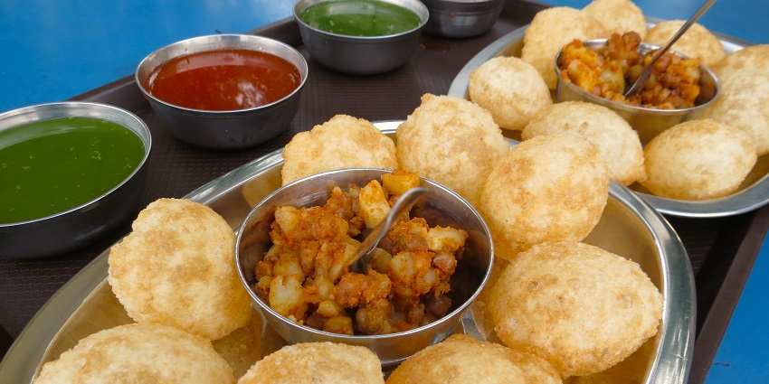 A must try option in Vrindavan is ultimate Golgappas, which is a ball filled with water.