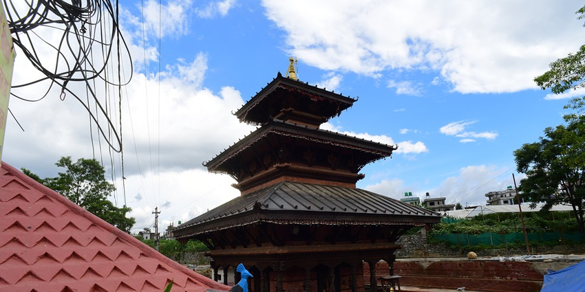 The Gopeshwar Mahadev Temple in Vrindavan.
