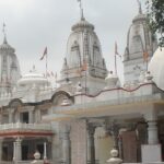 Main entrance of Gorakhnath Temple, featuring traditional architecture and sacred ambience.