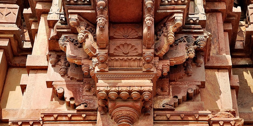 Stunning architecture of the Govind Dev Ji Temple in Vrindavan.