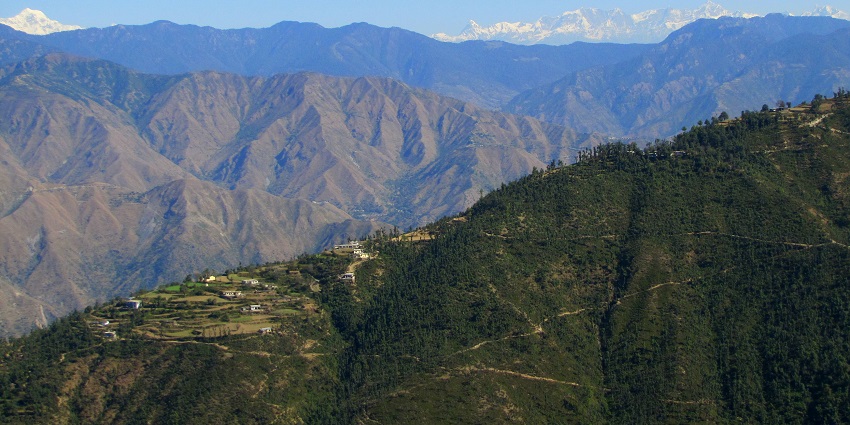 An amazing view of a picturesque hills offering trails through rich forests and wildlife.
