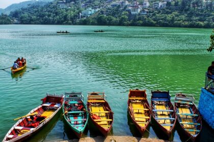 An image of a scenic view of Bhimtal, highlighting popular places to visit near Haldwani.