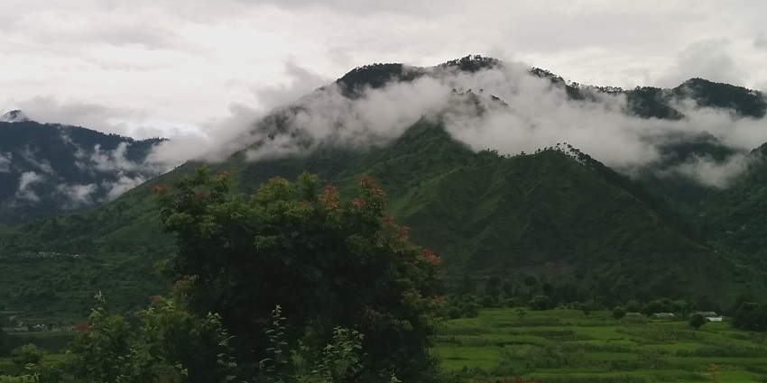 The trek to the sacred Hanuman Chatti with stunning landscapes is relatively easier