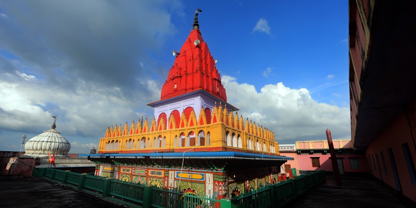 A picture of Hanuman Garhi, dedicated to Lord Hanuman with panoramic views.