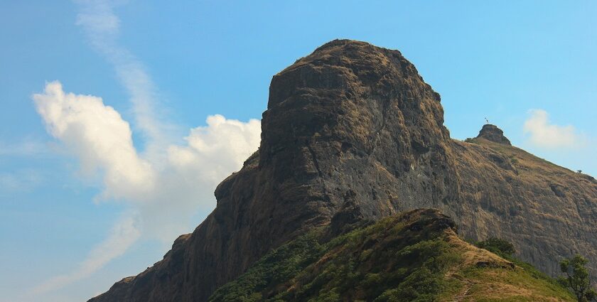 A picture of the Harihar Fort, a popular destination for Harihar Fort trekking enthusiasts.