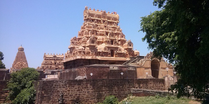 An image of Himavad Gopalaswamy Betta with a Hindu temple surrounded by towering gopuram.