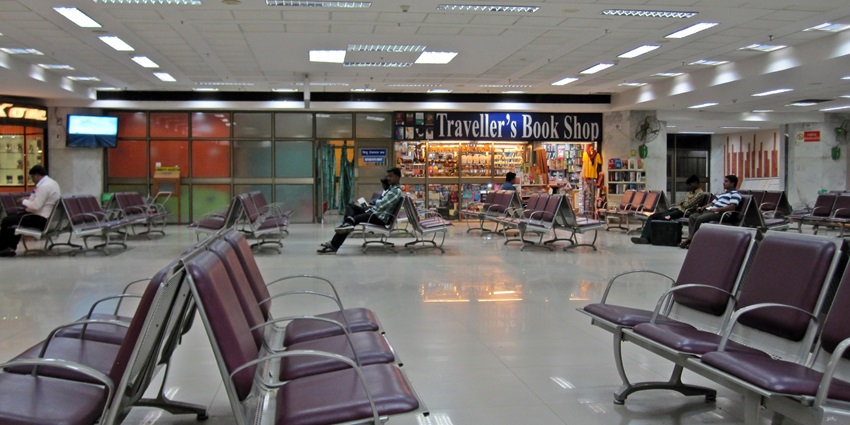 Chennai airport, a cab or taxi from here makes the Dhandeeswaram temple easily accessible