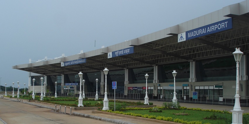 Madurai Airport to reach the main destination.