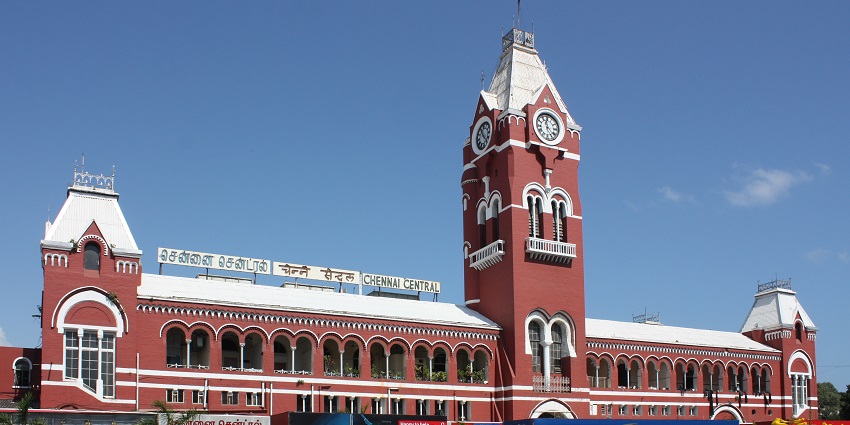 An image of a railway station which is one of the way to reach the fort in Tamil Nadu.