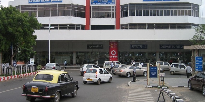 An image of Chennai Airport, the nearest airport to the sacred Thiruvallur temple.