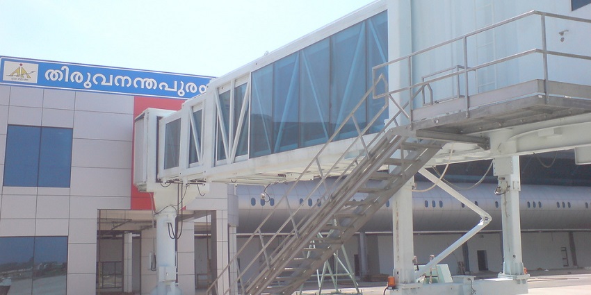 Thiruvananthapuram International Airport bridge.