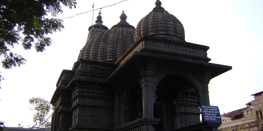 Scenic snapshot of the beautiful temple dedicated to lord ram in the Nashik city