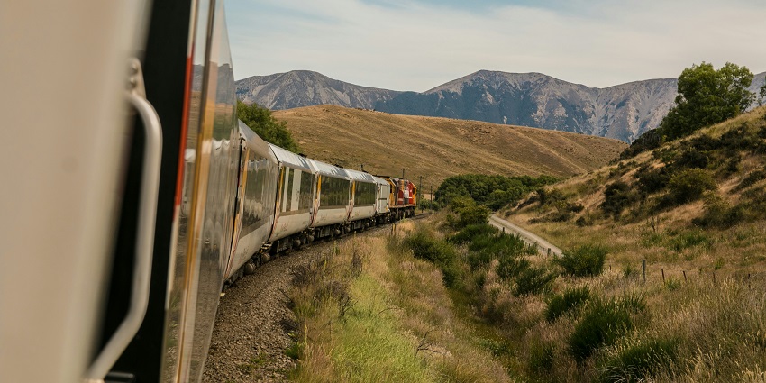 A view of a train, one of the most convenient and budgeted ways to reach Tamil Nadu.