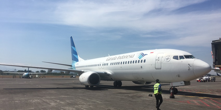 Scenic image of the Garuda airlines which is one of the most famous airlines of Bali