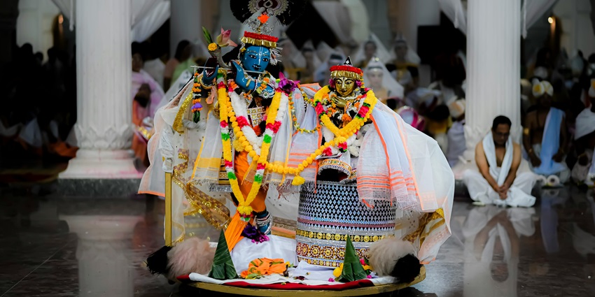 ISKCON Coimbatore, one of the most popular temples in Coimbatore