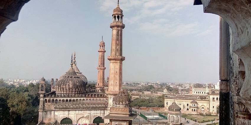 A picture of Imambara, which is a scenic monument of historical importance.