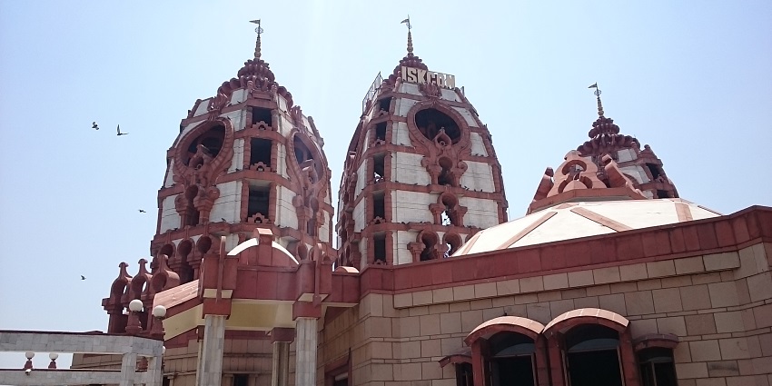 One of the temples in Ghaziabad displaying its beautiful architecture.