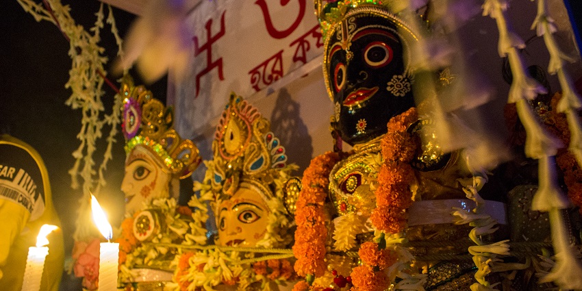 Jagannath idol at one of the temples in greater Noida.