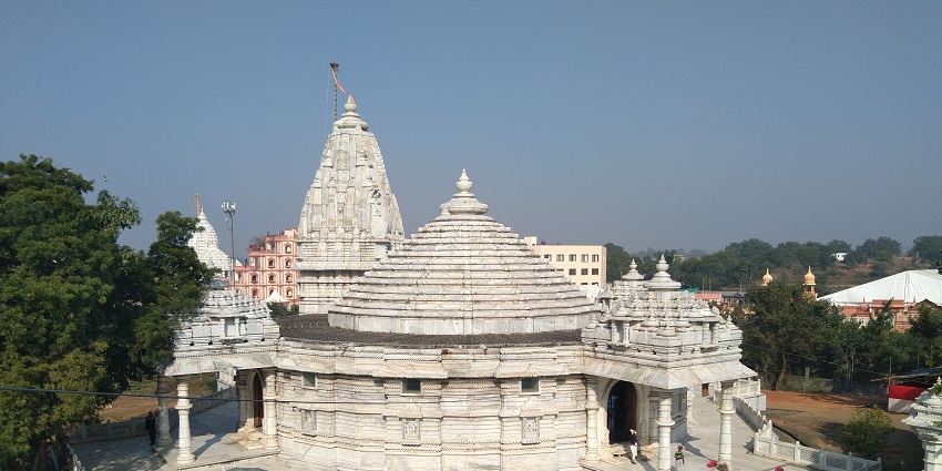 ain Mandir in Ambala with ornate architecture, detailed carvings, and a serene ambiance
