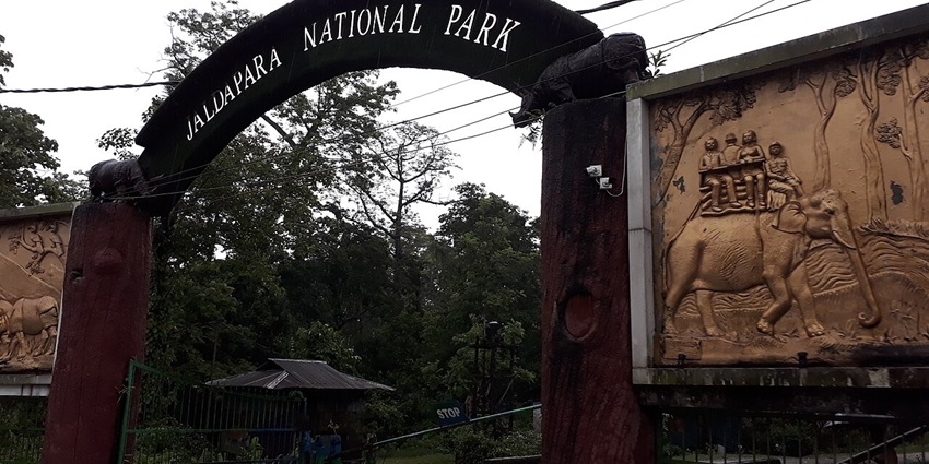 Entrance Arch of the Jaldapara Wildlife Sanctuary - one of the places to visit in Jalpaiguri.