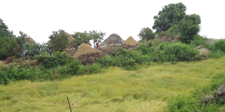 Scenic view of the verdant Jawadhu Hills, one of the nature spots near Melmalayanur Temple.