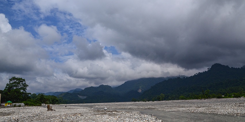 Scenic destination of Jayanti River, an offbeat place in Dooars, West Bengal.