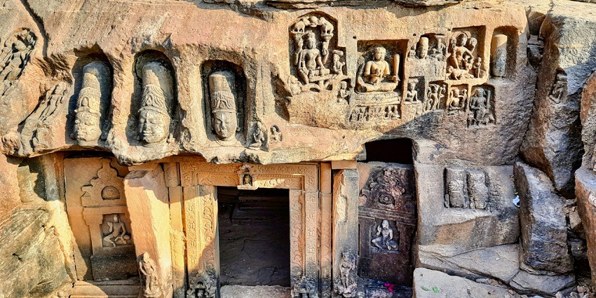 Kalinjar Fort Caves, not too far away from Kalinjar Fort, Uttar Pradesh.