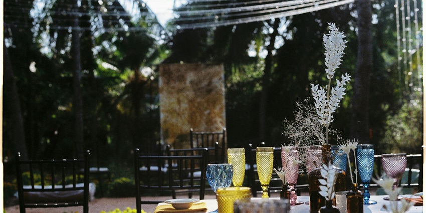 The garden venue is perfect for outdoor events and celebrations.